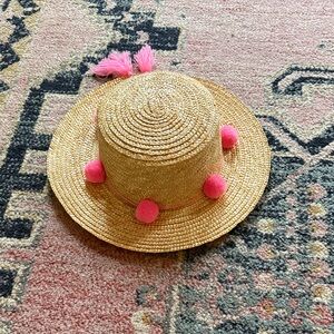 Mud Pie Tan and Pink Kids Hat